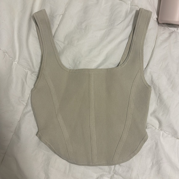 Aritzia Babaton Sculpt Knit Bustier Tank - Picture 3 of 5
